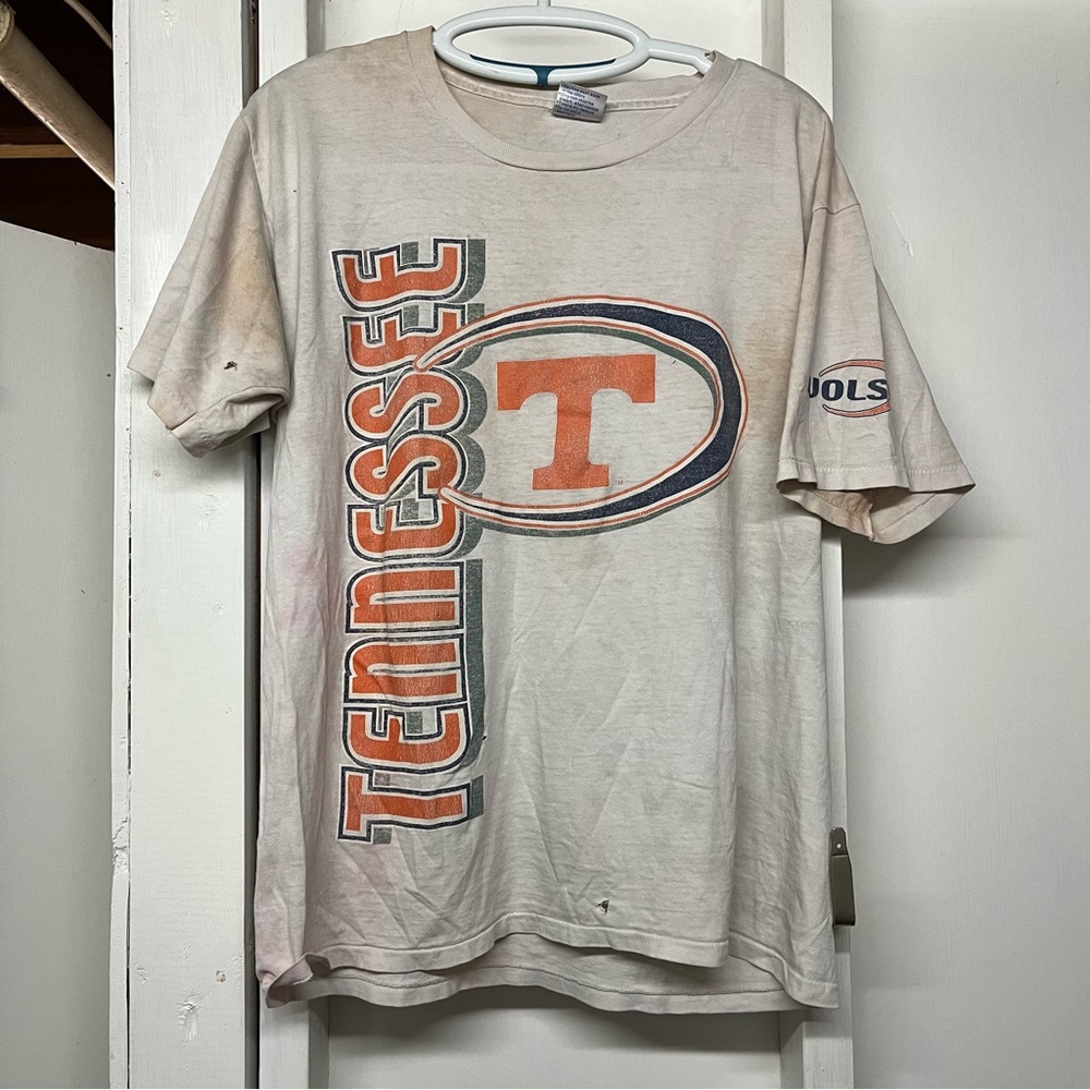 Vintage Tennessee Volunteers All Sports Tag Size Large Cotton Graphic Shirt